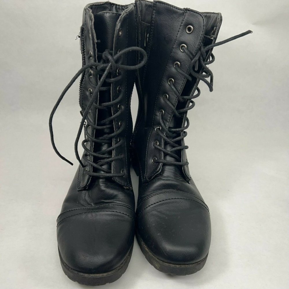 RUE21 Womens Black Combat Boots size 6